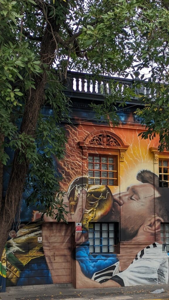 Mural of Messi in Buenos Aires