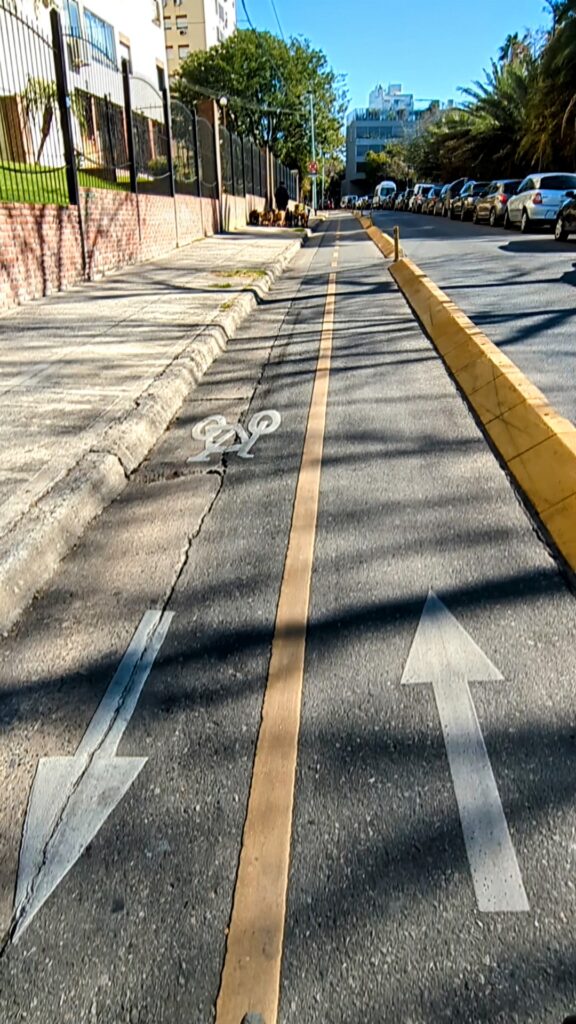 Bike path in Buenos AIres