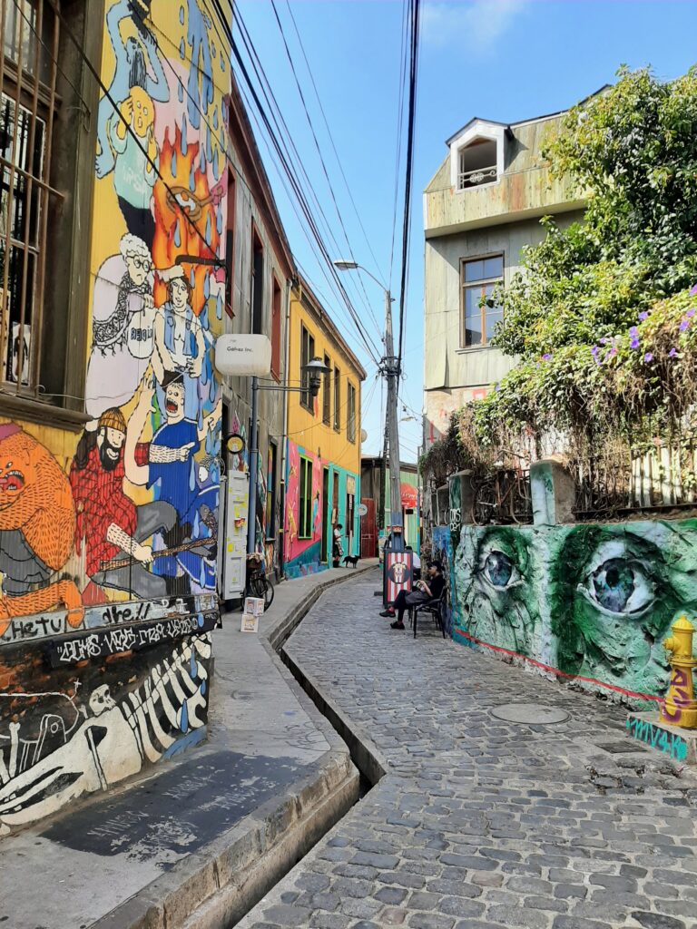 The amount of street art in Valparaíso is just mind blowing. 