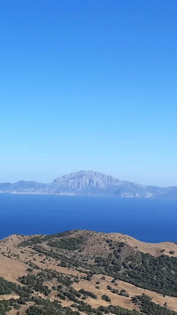 African coast seen from Spain near Tarifa
